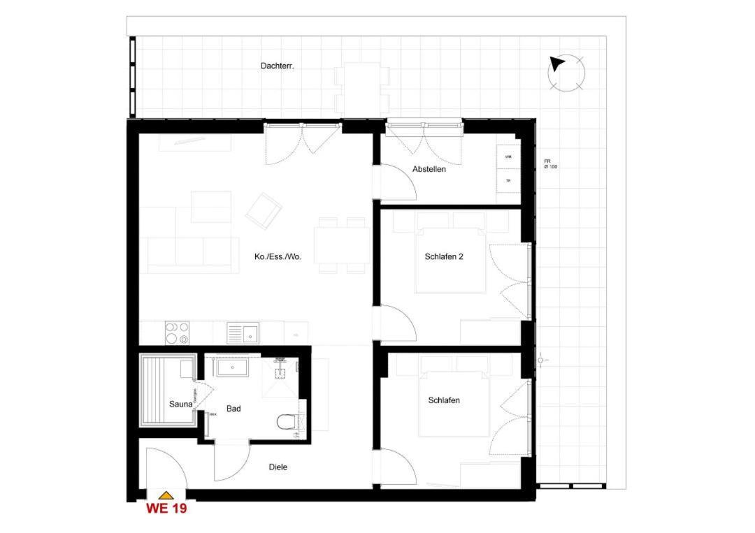 Dorumer Sielhuus 19 Mit Dachterrasse Und Sauna Екстериор снимка